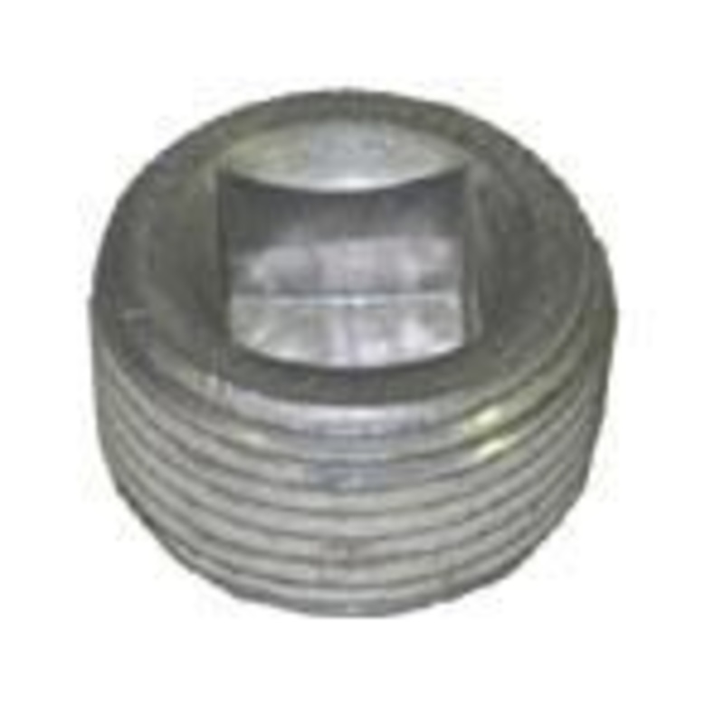 Barr Alum 3/4″ Sq  Pipe Plug B50-092-075