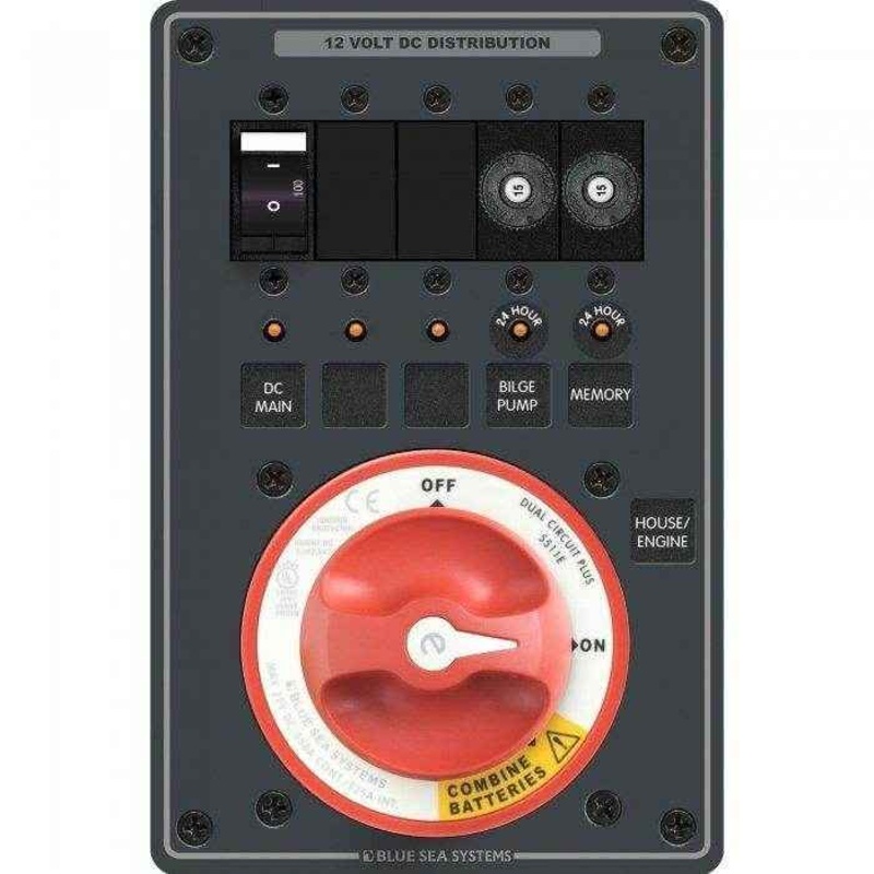 Blue Sea Dual Battery Bank Management Panel 8690