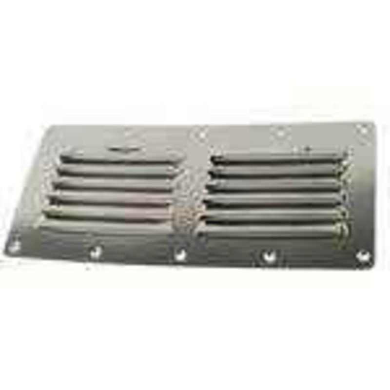 Whitecap Industries 304 SS Flat Louvered Ventilator S1330