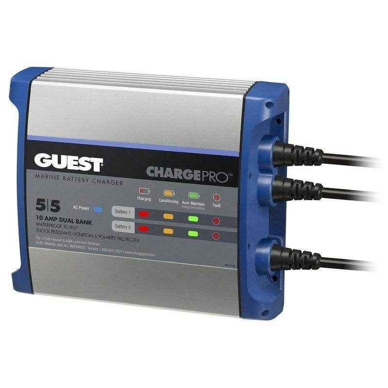 12/24 Volt 10 Amp Charger Pro Marine Battery Charger | Guest 2711A