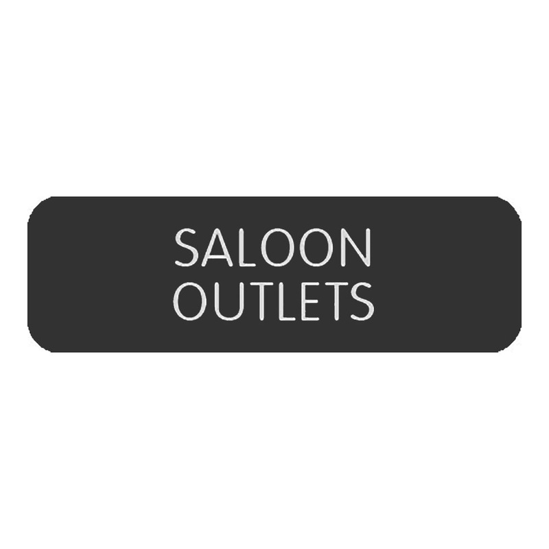 Blue Sea Large Format Label – “Saloon Outlets” [8063-0368]