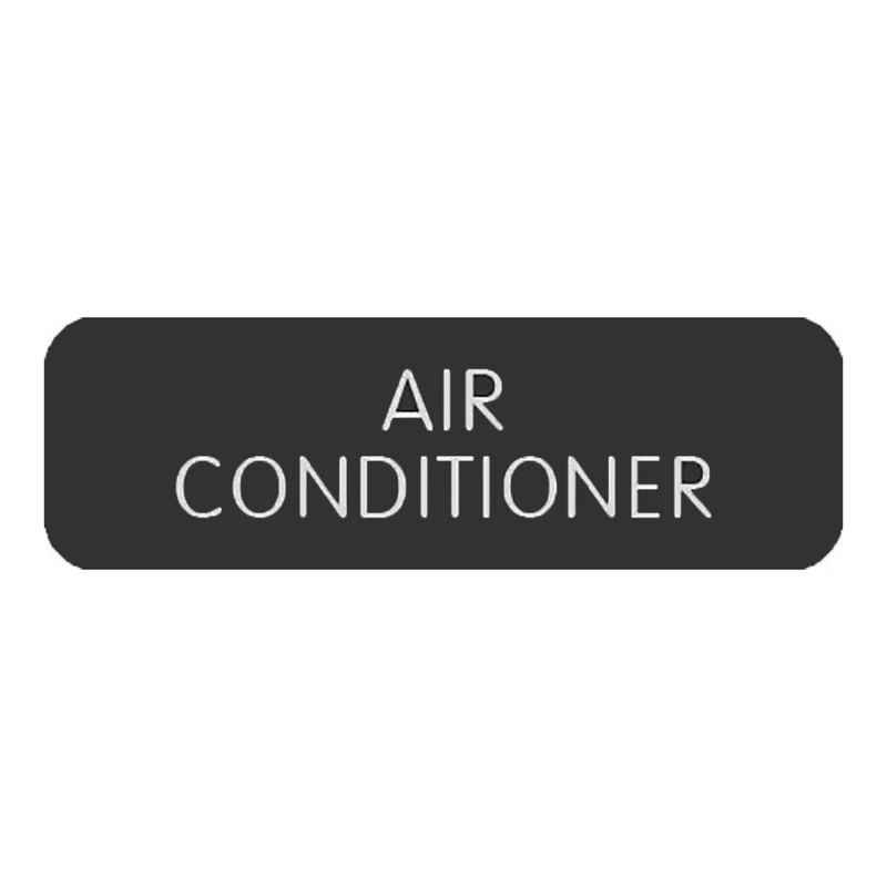 Blue SeaLarge Format Label – “Air Conditioner” [8063-0026]
