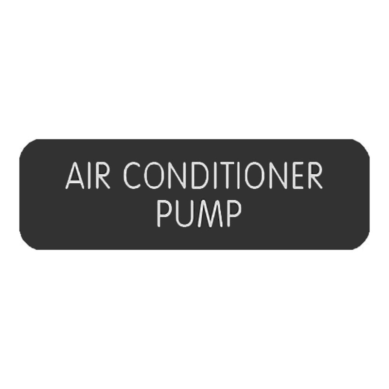 Blue SeaLarge Format Label – “Air Conditioner Pump” [8063-0030]