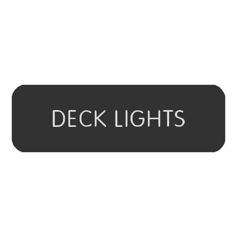 Blue SeaLarge Format Label – “Deck Lights” [8063-0124]
