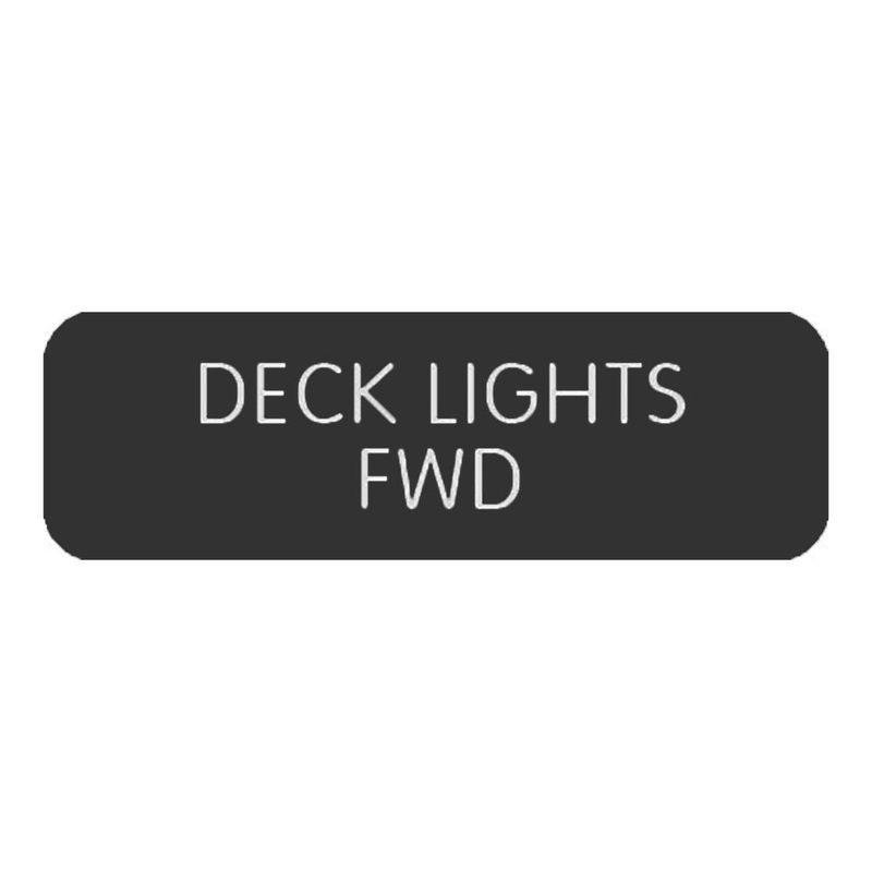 Blue SeaLarge Format Label – “Deck Lights FWD” [8063-0126]
