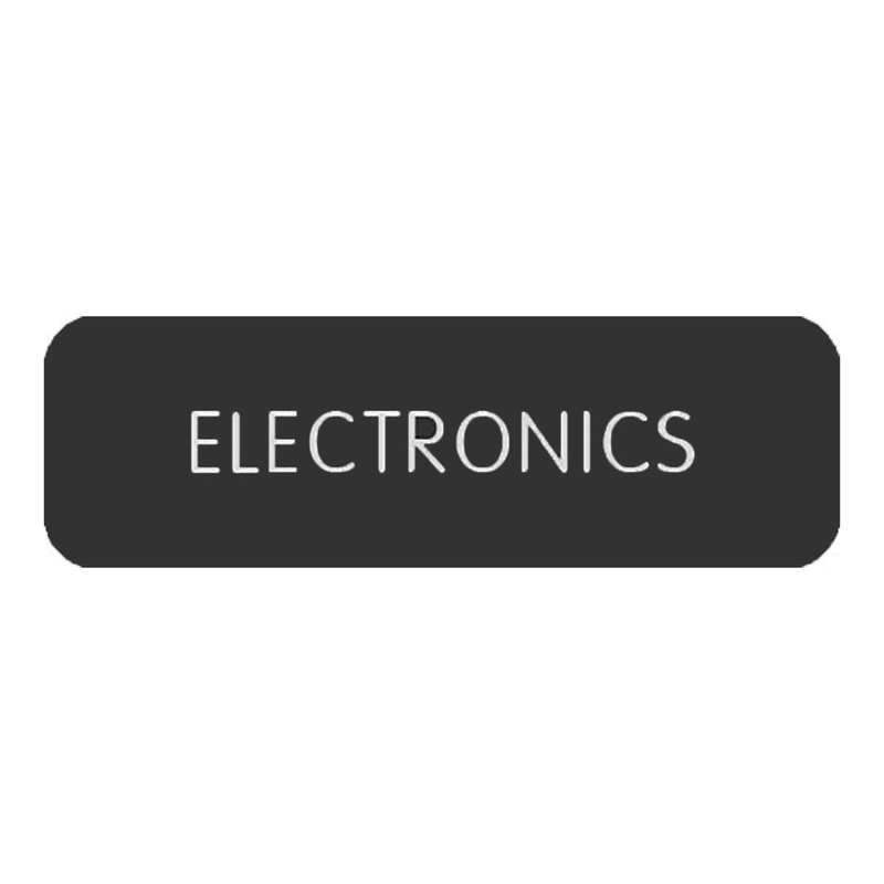 Blue SeaLarge Format Label – “Electronics” [8063-0148]