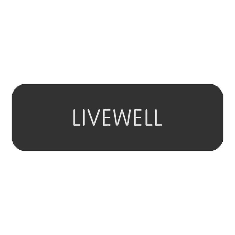 Blue SeaLarge Format Label – “Livewell” [8063-0300]
