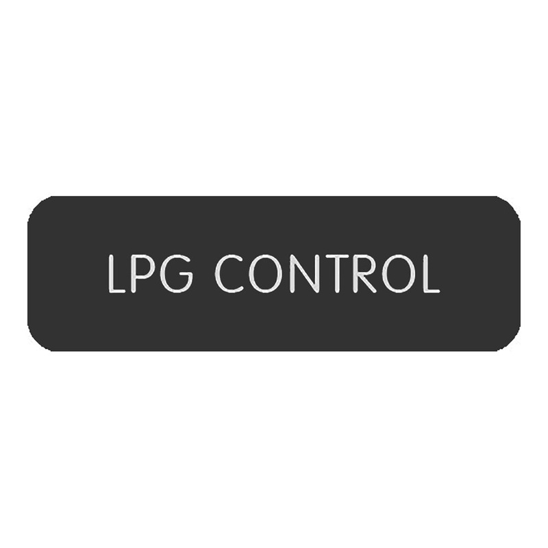 Blue SeaLarge Format Label – “LPG Control” [8063-0306]