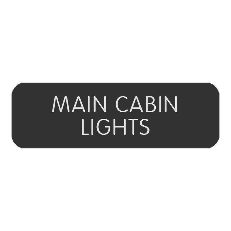 Blue SeaLarge Format Label – “Main Cabin Lights” [8063-0313]