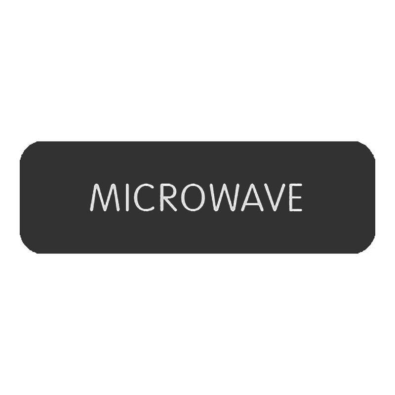 Blue SeaLarge Format Label – “Microwave” [8063-0318]