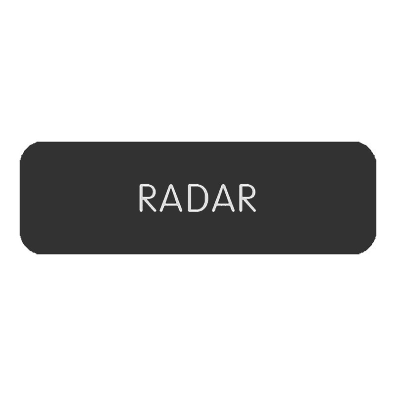 Blue SeaLarge Format Label – “Radar” [8063-0349]
