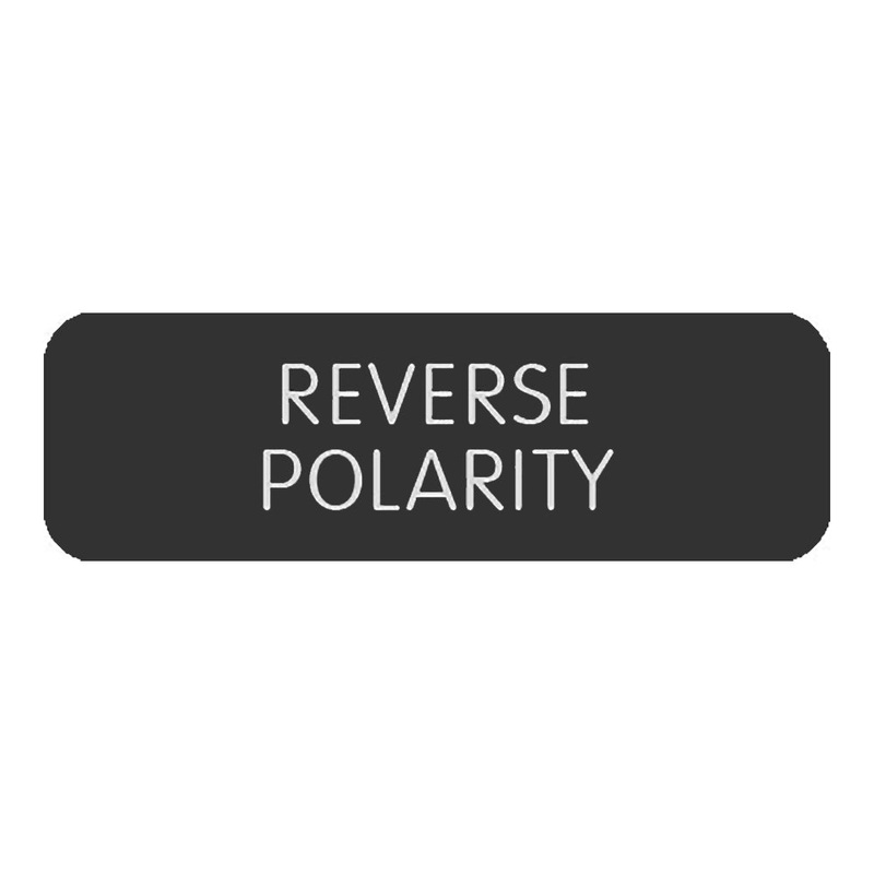 Blue SeaLarge Format Label – “Reverse Polarity” [8063-0360]
