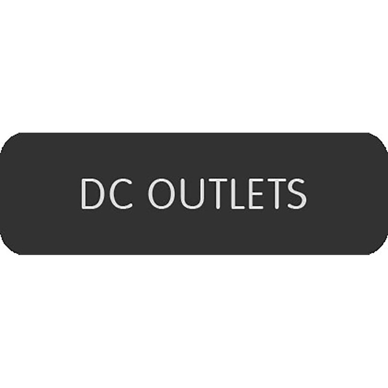 Blue Sea Large Format Label – “DC Outlets” [8063-0120]