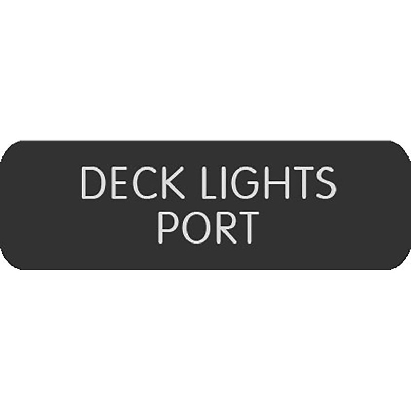 Blue Sea Large Format Label – “Deck Lights PORT” [8063-0127]