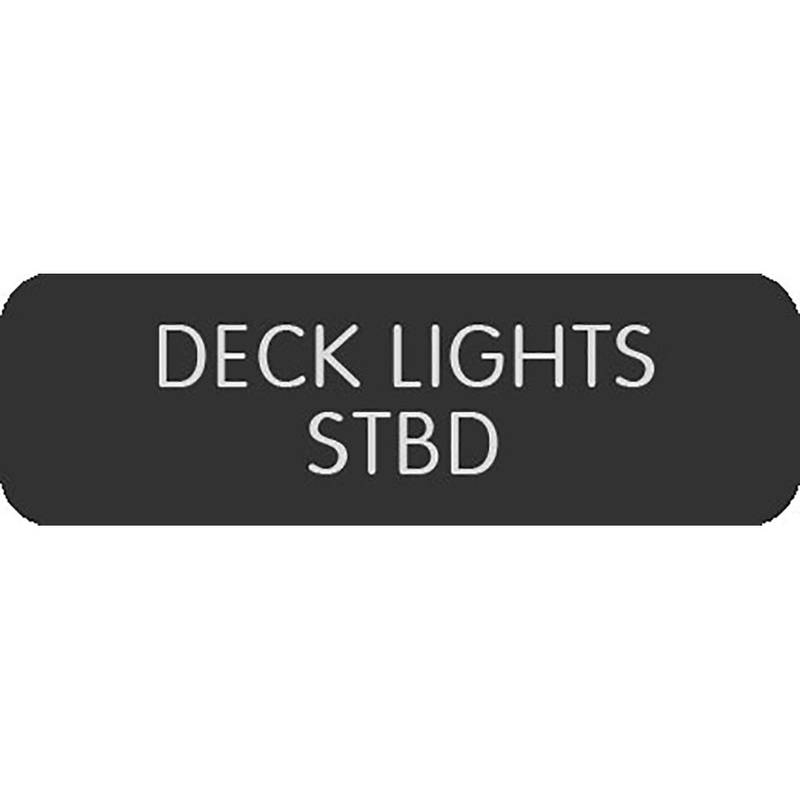 Blue Sea Large Format Label – “Deck Lights STBD” [8063-0128]