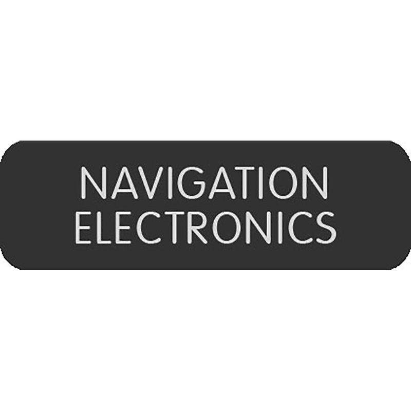 Blue Sea Large Format Label – “Navigation Electronics” [8063-0325]