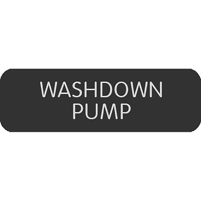 Blue Sea Large Format Label – “Washdown Pump” [8063-0513]