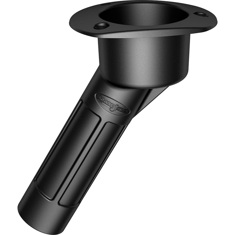Mate Series Plastic 30 Rod  Cup Holder – Open – Oval Top – Black [P2030B]