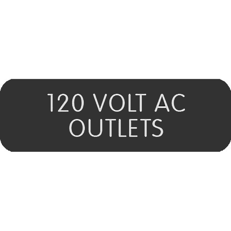 Blue Sea Large Format Label – “120 Volt AC Outlets” [8063-0006]