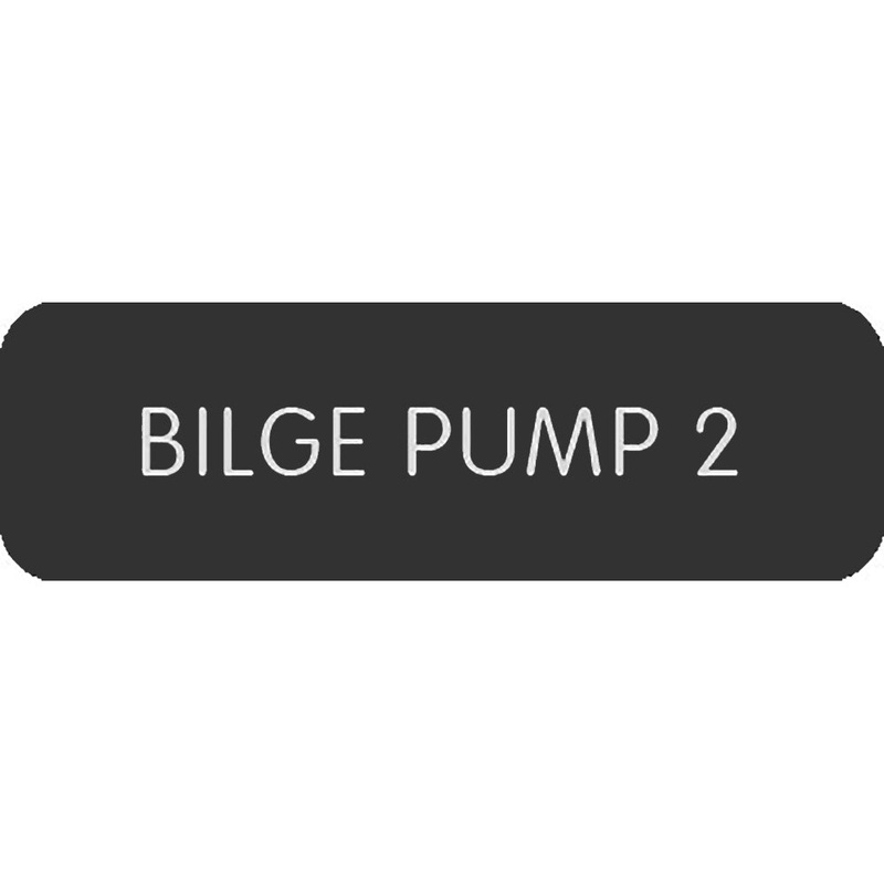 Blue Sea Large Format Label – “Bilge Pump 2” [8063-0062]