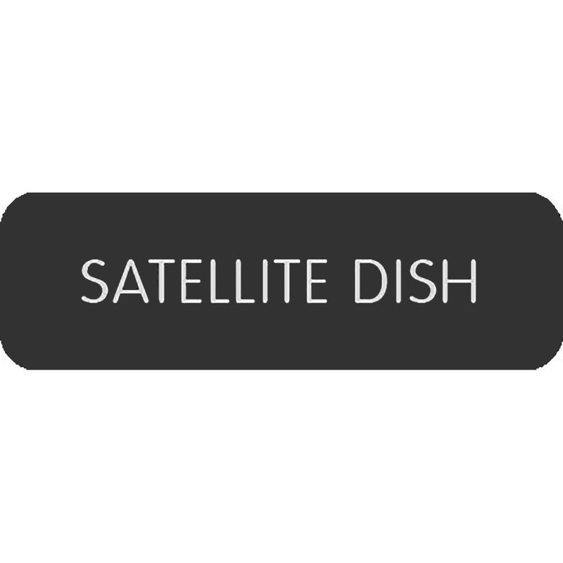 Blue Sea Large Format Label – “Satellite Dish” [8063-0372]