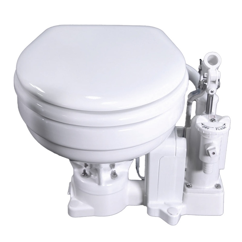 Raritan PH PowerFlush Electric/Manual Toilet – Household Size – 12v – White [P102E12]