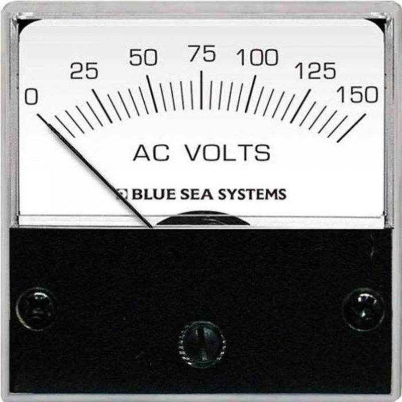 0-150 Volt Analog AC Micro Voltmeter | Blue Sea 8244