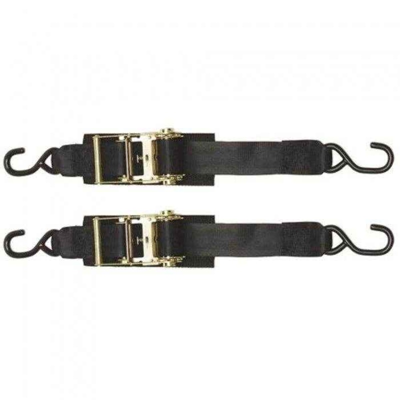2in. x 2 ft. Heavy Duty Ratchet Transom Tie-Down 2 Pack | Boat Buckle F14206