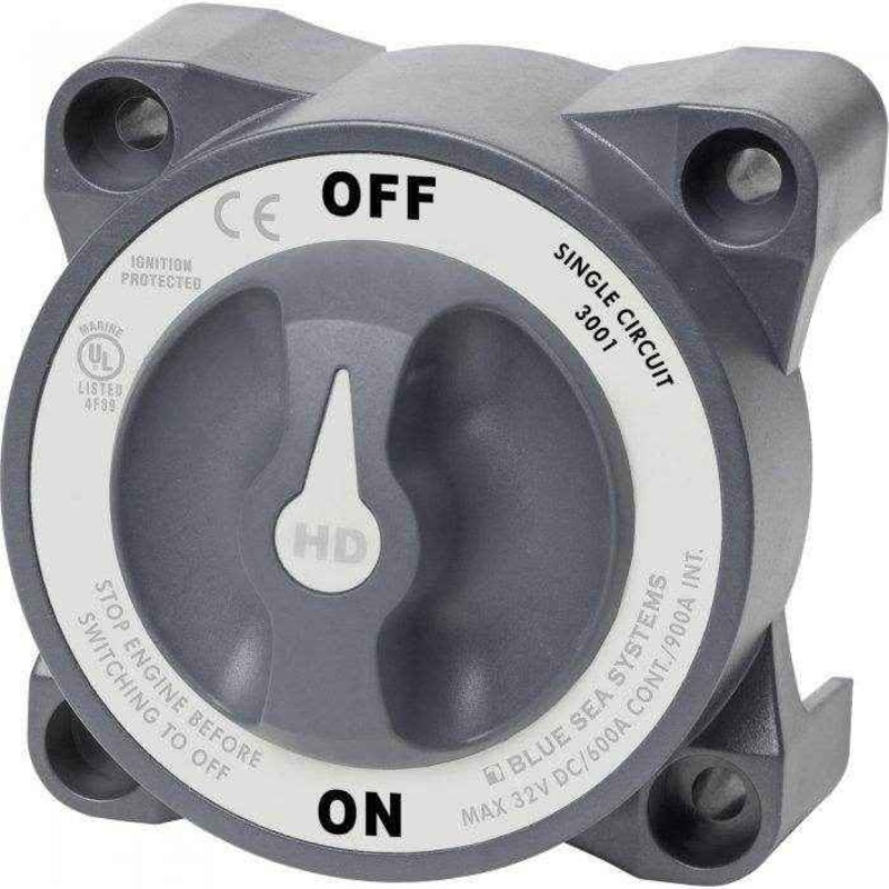 HD-Series Single Circuit On-Off Battery Switch | Blue Sea 3001