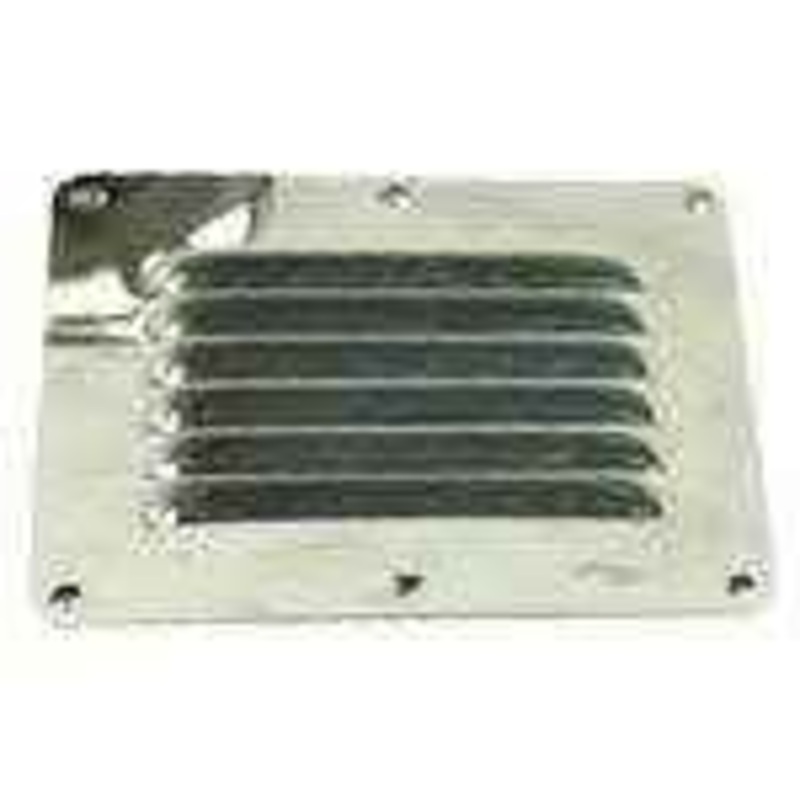Whitecap Industries 304 SS Flat Louvered Ventilator S-1326