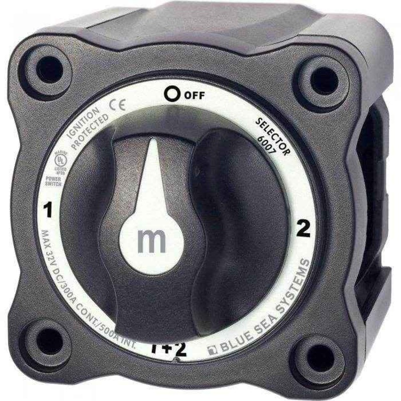 Black M Series Battery Switch | Blue Sea 6007200