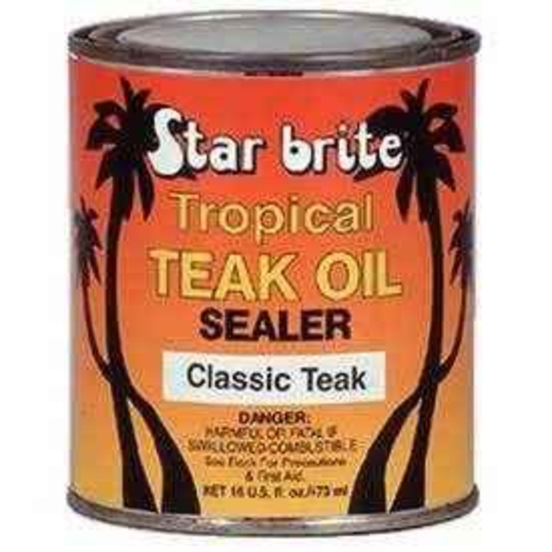 Star Brite Tropical Teak Oil Sealer Light 32 Oz 88032