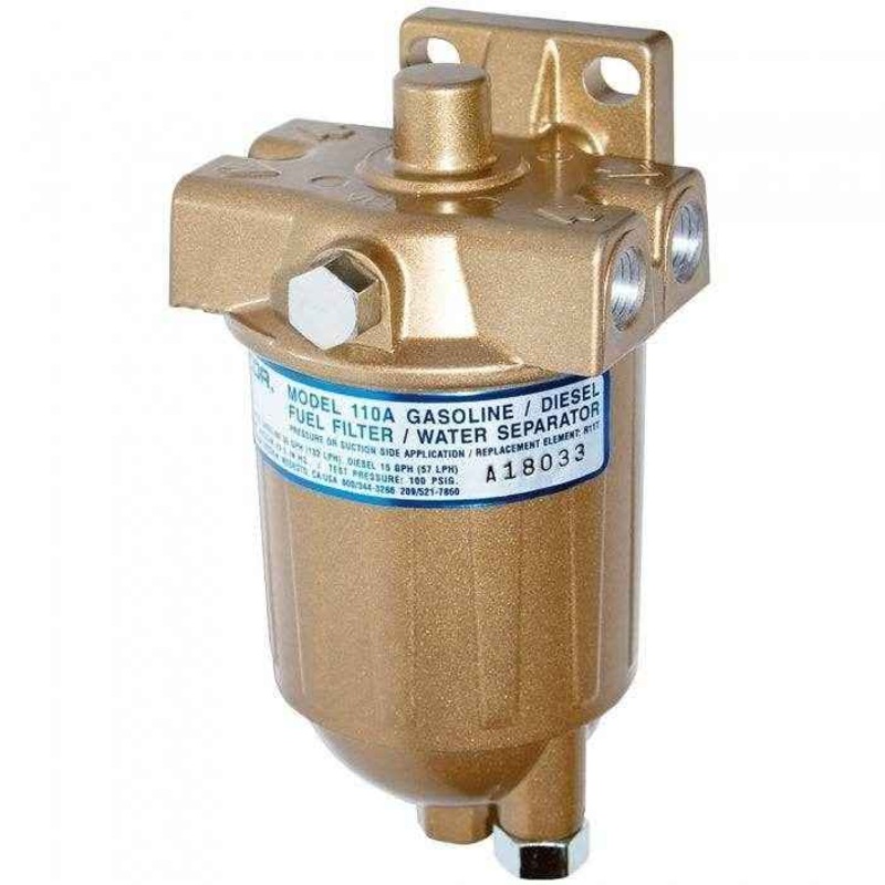 10 Micron Metal Fuel Filter Assembly | Racor 110A