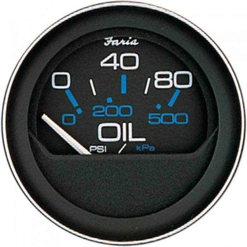 Faria Marine Instruments 0-80 Psi Oil Pressure Gauge 13002