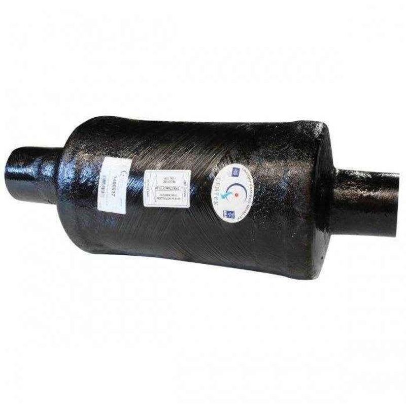 Muffler Vernatone MKII Round Wet Exhaust – 4 in. x 4 in. | Centek 1400017