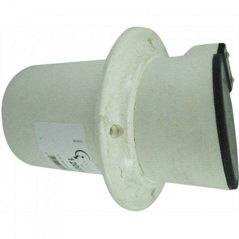 Thru Hull Fitting Exhaust with Flapper 3 in. White | Centek 1200298