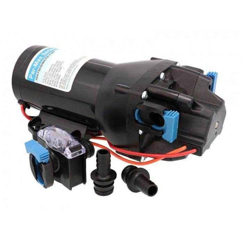 12V 4 GPM Par-Max HD4 Freshwater Pressure Pump | Jabsco Q401J-115S-3A