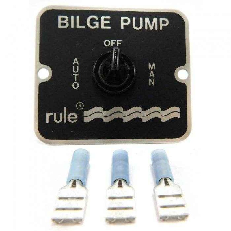3-Way Toggle Switch Bilge Panel Dash Mounted | Rule 45