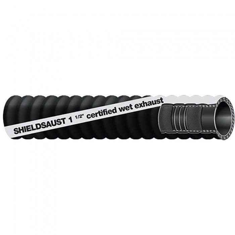 4 in. Corrugated Marine Exhaust Hose 12.5 ft. | Shields 116-252-4004