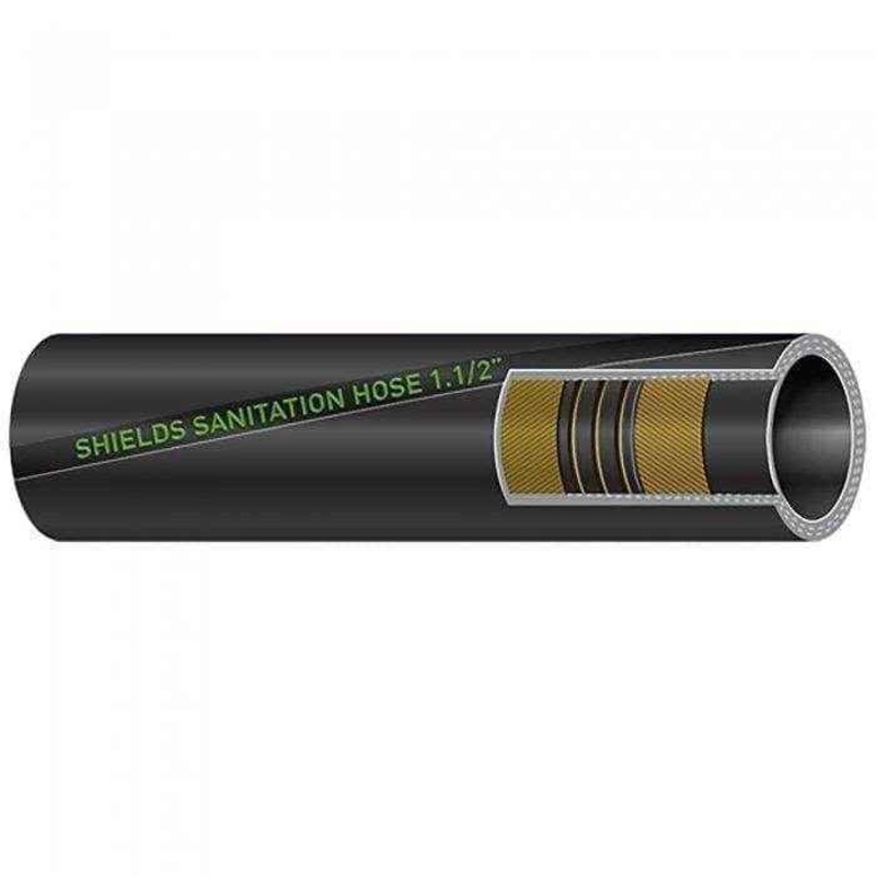 1 1/2 Inch Black Sanitation Hose  | Sierra 116-101-1120-1