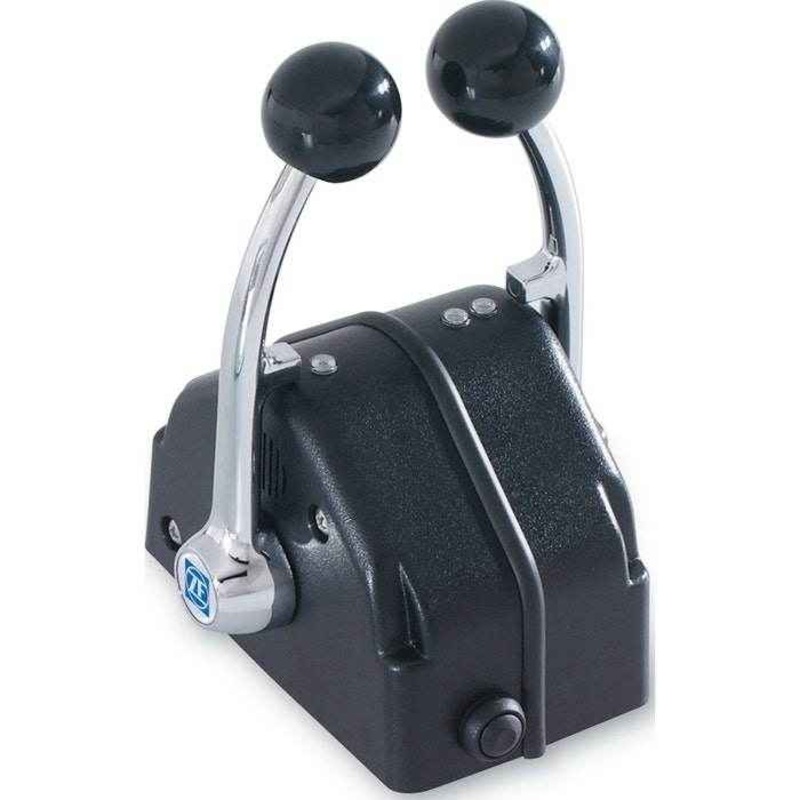 400 Series Dual Chrome Lever Control Head | ZF Marine Controls 463-4