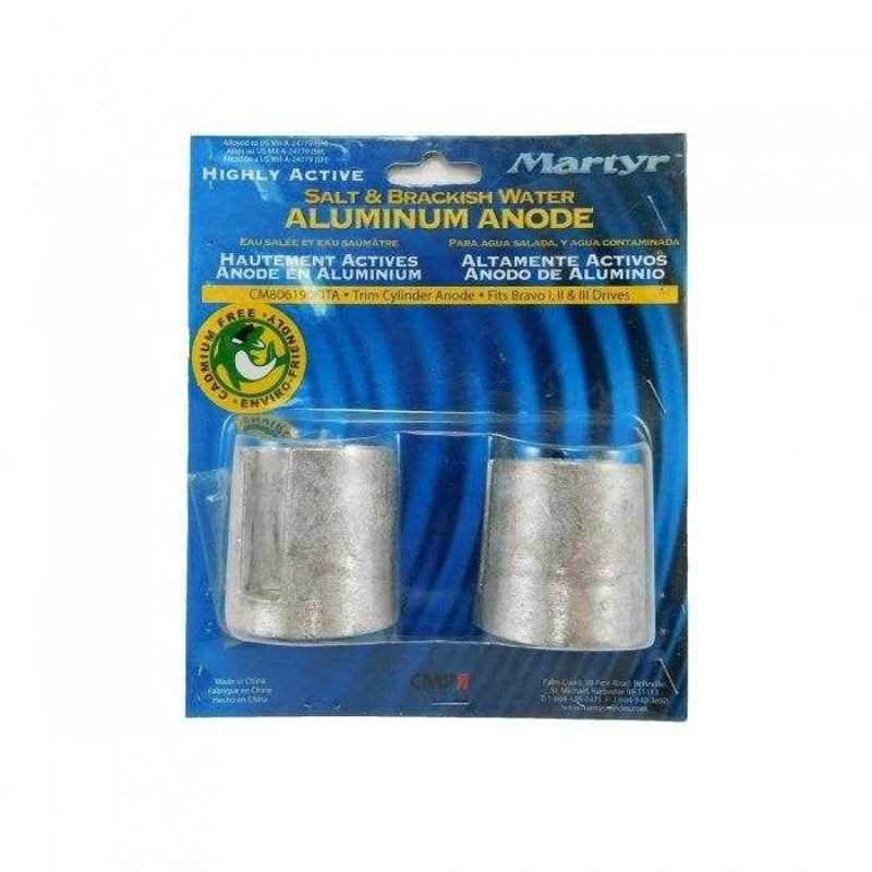 Mercruiser Aluminum Trim Cylinder Anode Kit | Martyr CM806190KITA