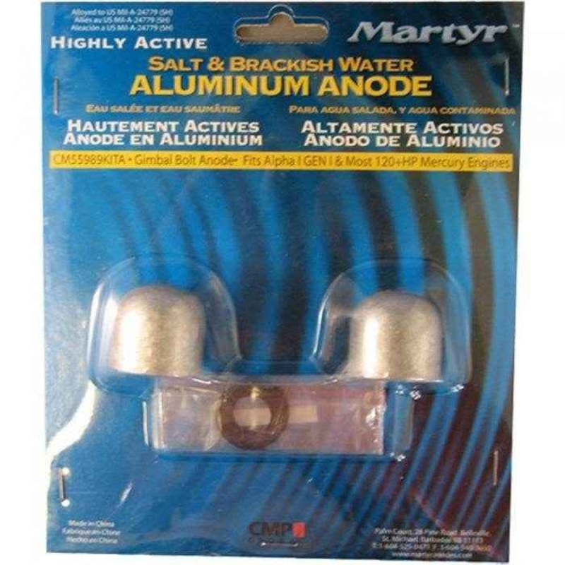 Mercruiser Button Aluminum Anode Kit | Martyr CM55989KITA