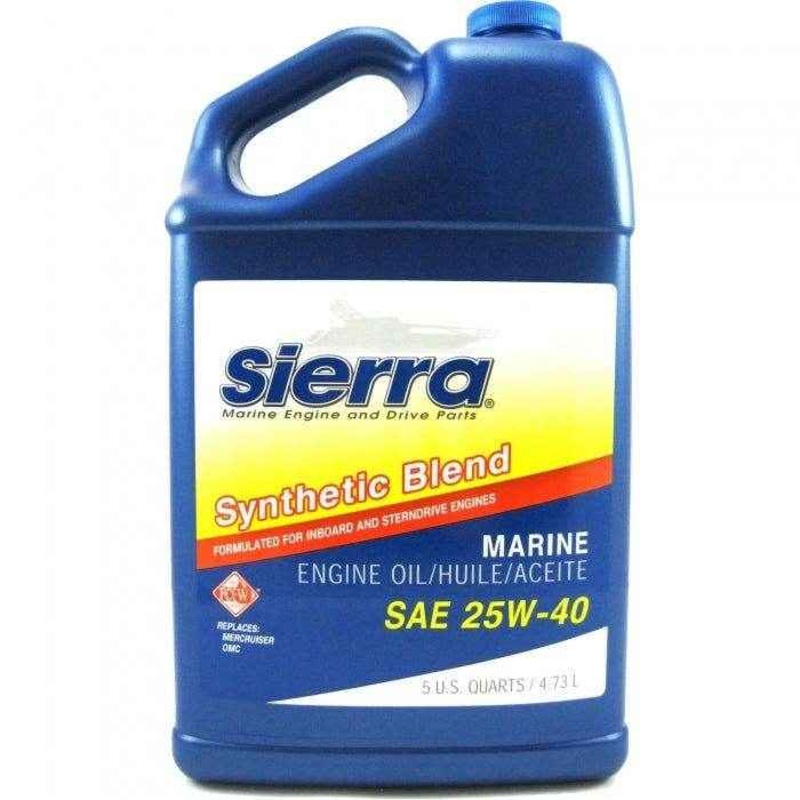 Synthetic Blend Engine Oil 5 Quart 25W40 | Sierra 18-9440-4