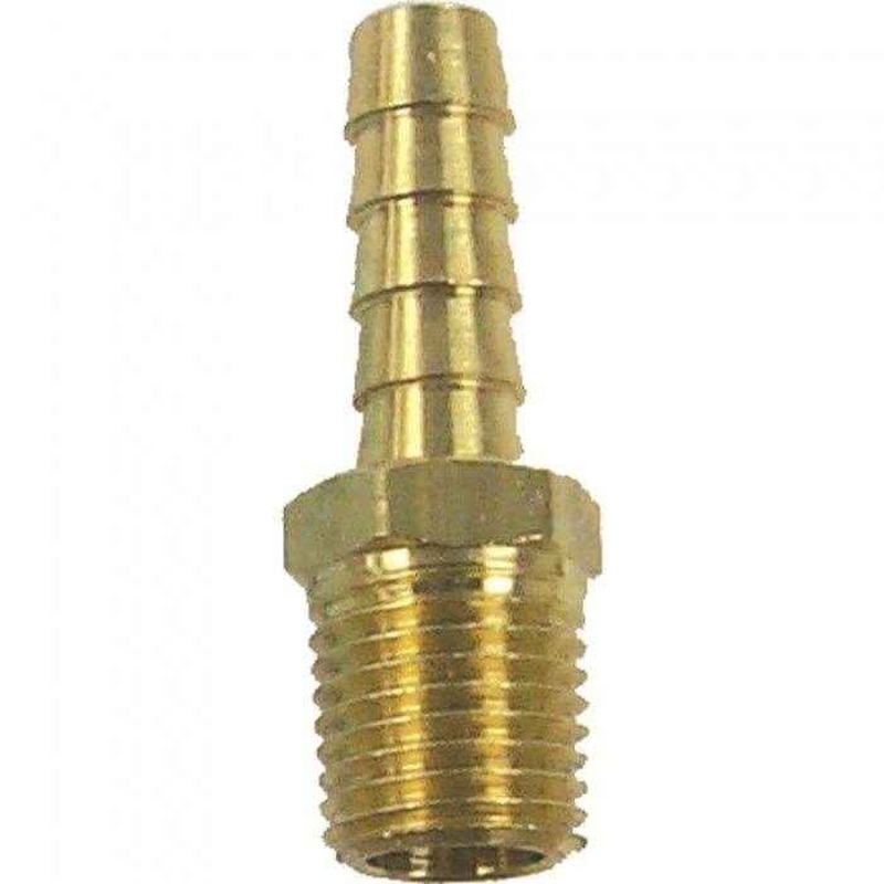 Hose Barb Brass Fitting 1/4 Inch MNPT x 5/16 Inch | Sierra 18-8055