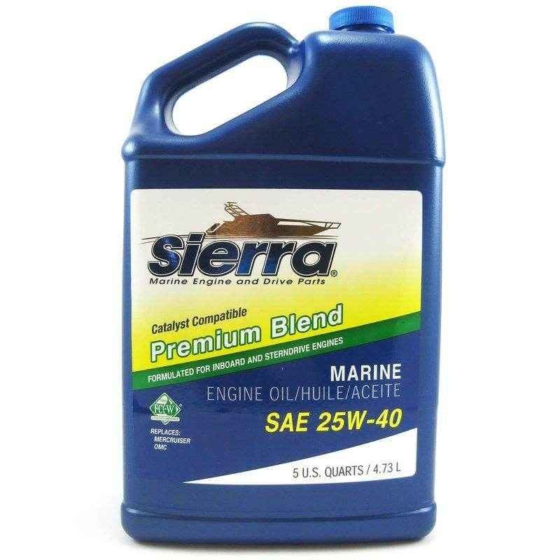 Catalyst Marine Engine 5 Quart 25W-40 | Sierra 18-9400CAT-4