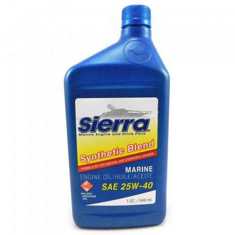Synthetic Blend Inboard Engine Oil Quart 25W-40 | Sierra 18-9440-2