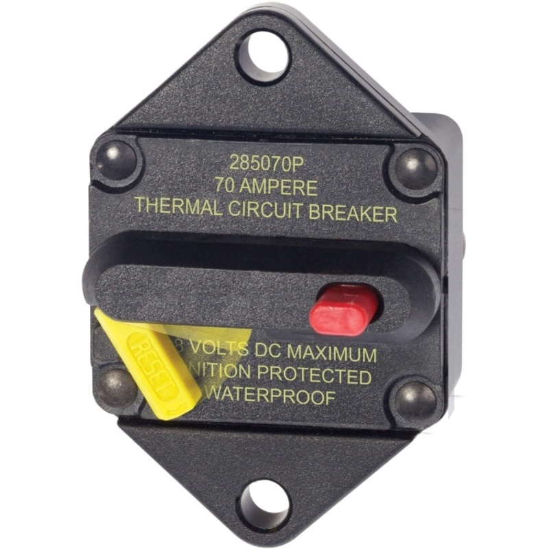 285-Series Circuit Breaker – Panel Mount 70A | Blue Sea 7085