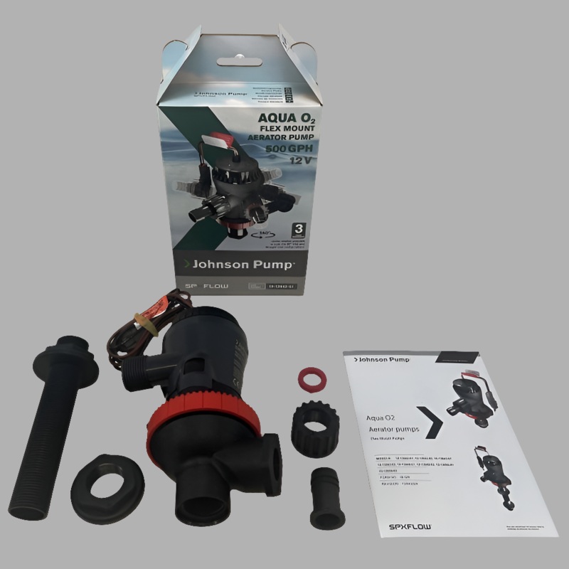 Aqua O2 Flex-Mount Aerator Pump, 500 gph | Johnson Pump 10-13642-01